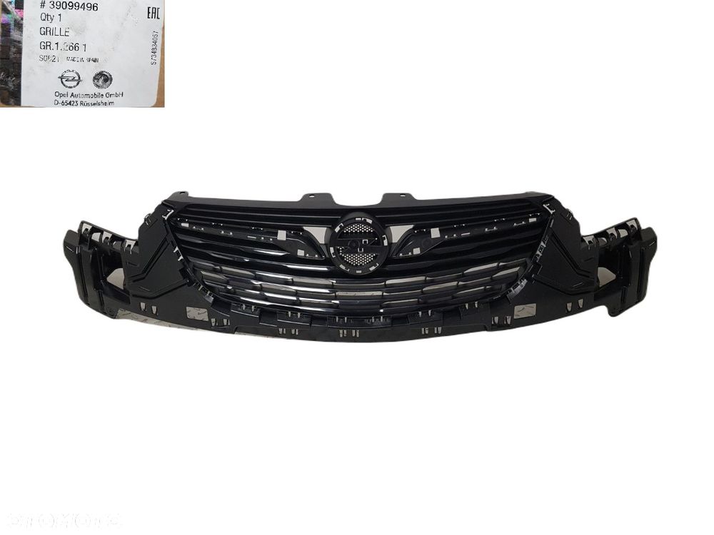 FABRYCZNIE NOWY ORYGINALNY GRILL STELAŻ PODSTAWA ATRAPA OPEL CROSSLAND X 17-21 39099496 - 1