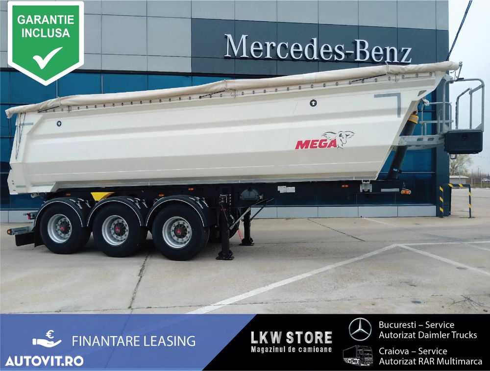 Mega 28m3 BASCULABILA,BALAST,HARDOX–NOUA/TOP! - 1