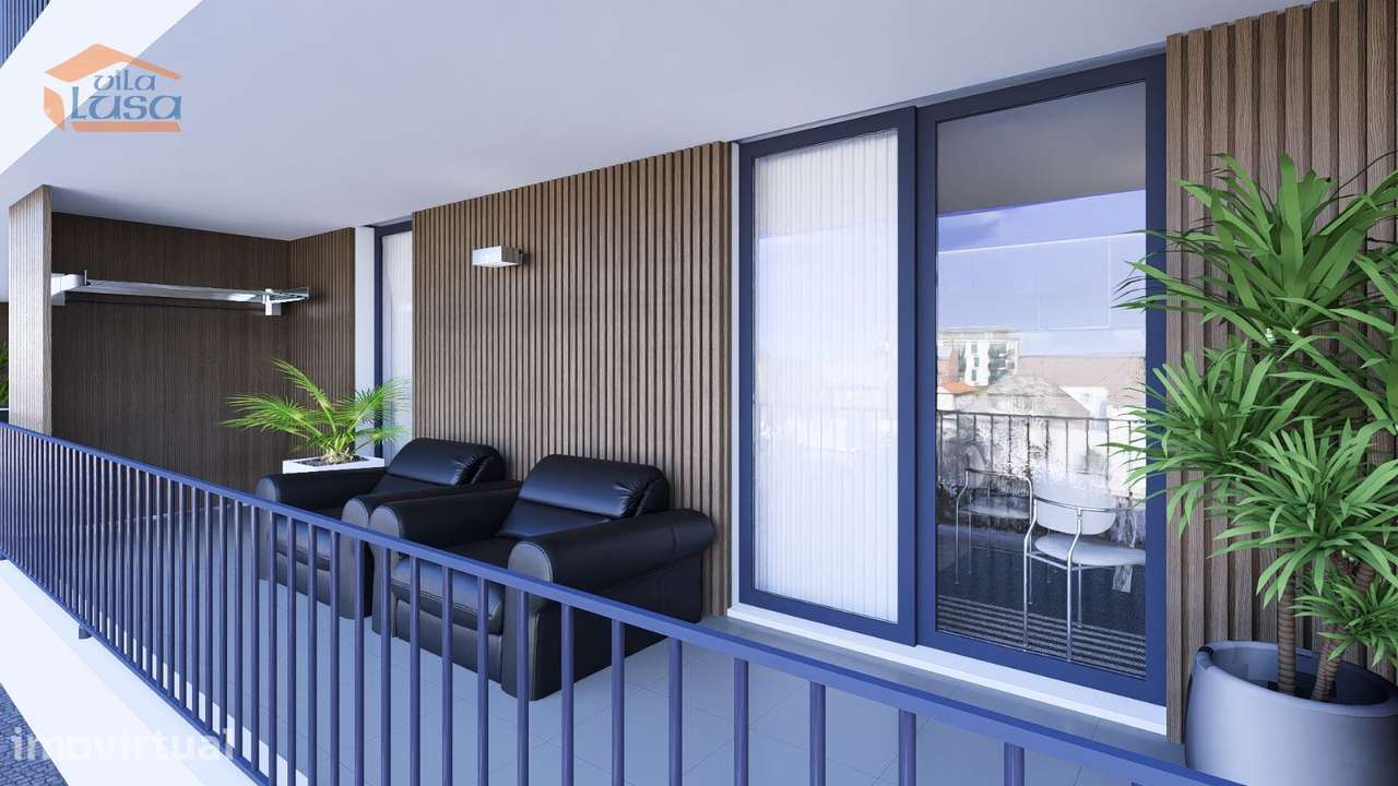 T2 Portimão Novo 2 frentes, varanda e terraço 2 lugares de garagem - Grande imagem: 3/23