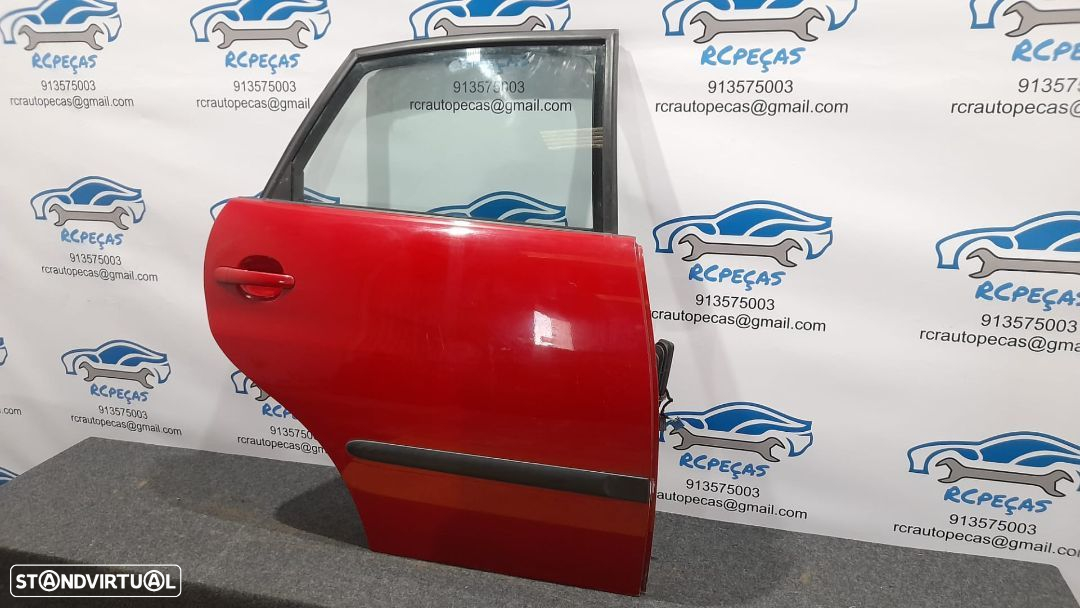 PORTA TRASEIRA TRÁS DIREITA SEAT IBIZA 6L FECHO ELEVADOR MOTOR PUXADOR VIDRO - 2