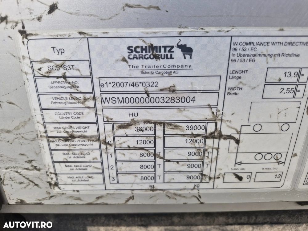 Schmitz Cargobull Mega Varios Stalp extensibil - 16