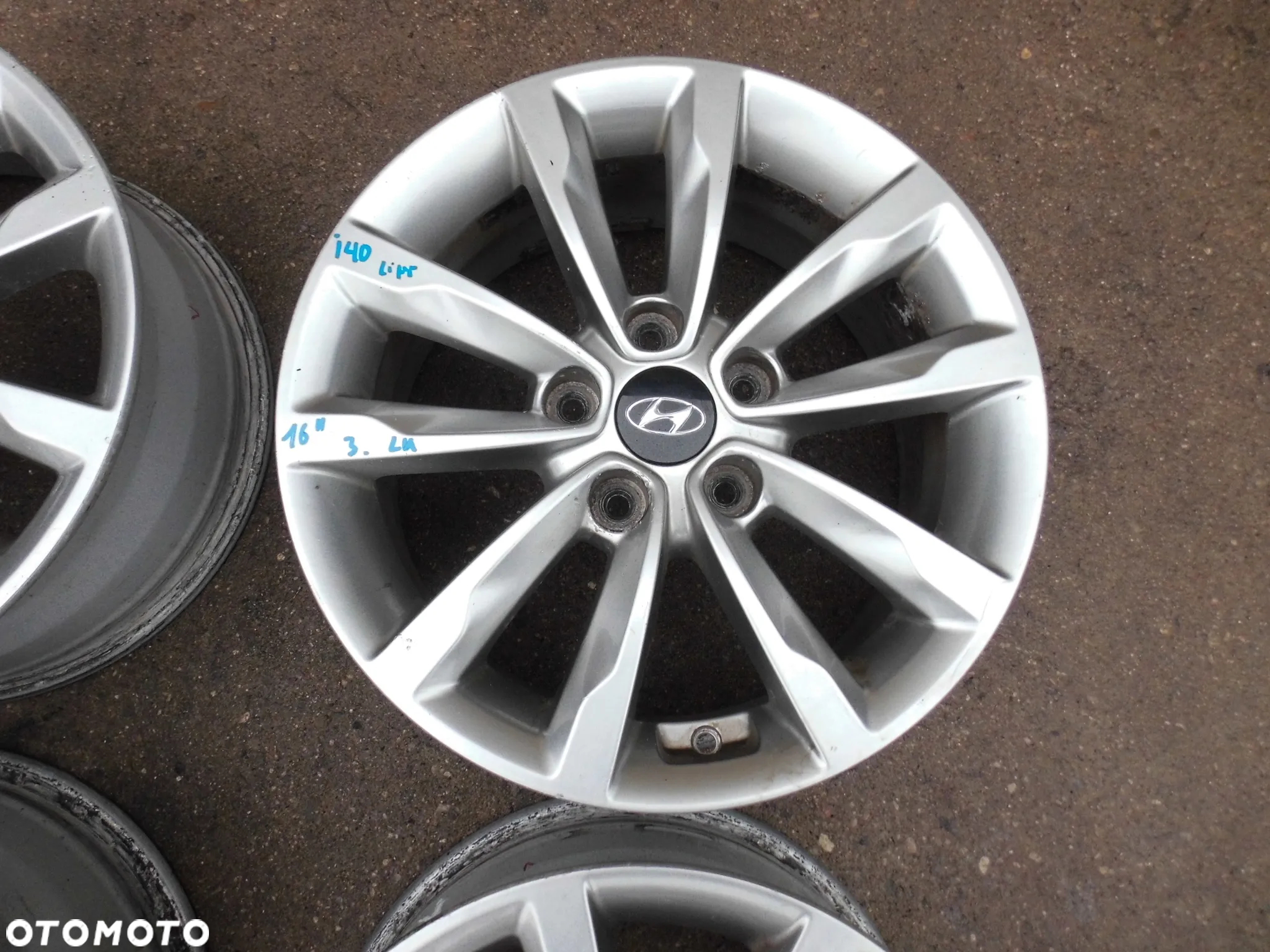 FELGI ALUMINIOWE HYUNDAI I40 LIFT 16 CALI ORYGINAŁ - 6