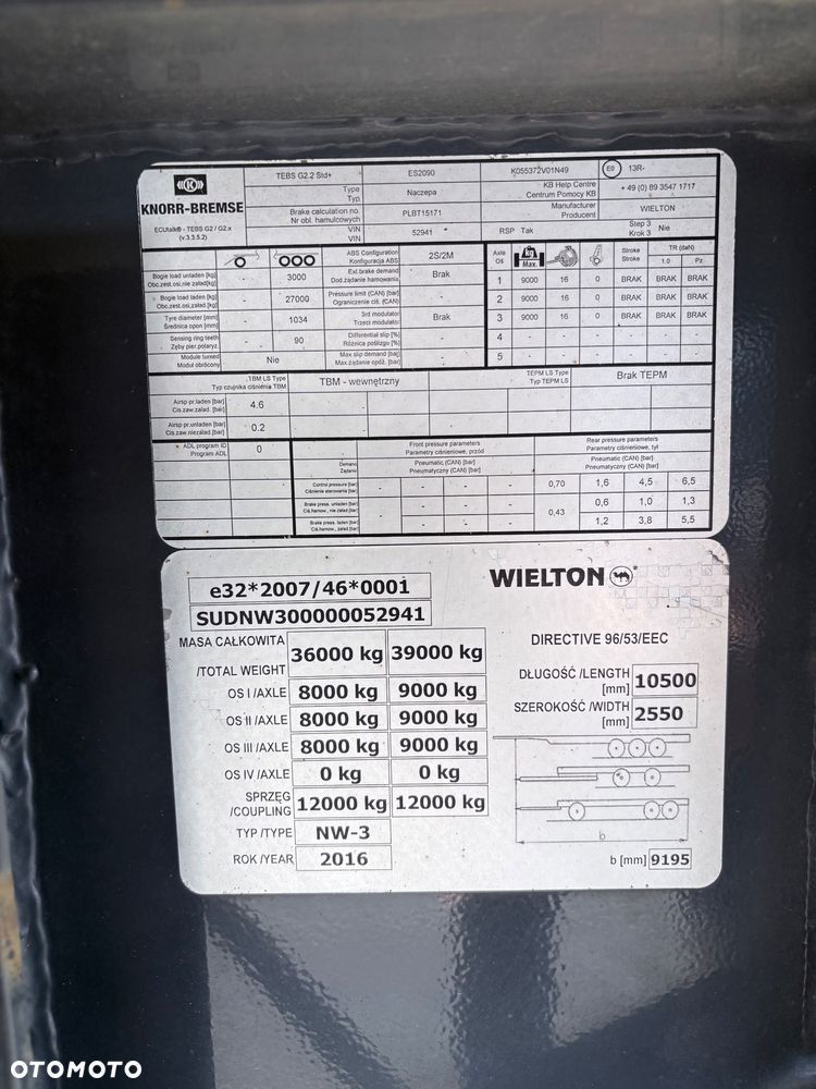 Wielton 42m3, alufelgi - 9