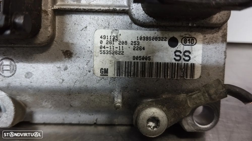 CENTRALINA DO MOTOR / ECU OPEL CORSA C 1.2 16V REF. 0261208253 55352622 - 2