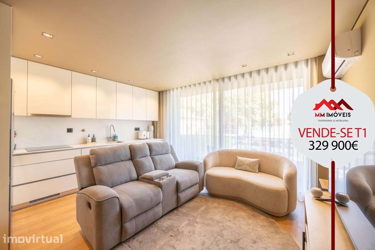 Apartamento T1 | 2024 | Senhora da Hora | Matosinhos | Varanda | Estac - Grande imagem: 5/29