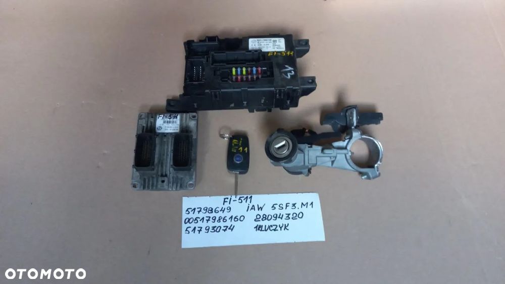 FIAT ALFA ROMEO KOMPUTER SILNIKA KOMPUTER SKRZYNI BIEGÓW ZESTAW STARTOWY - 7