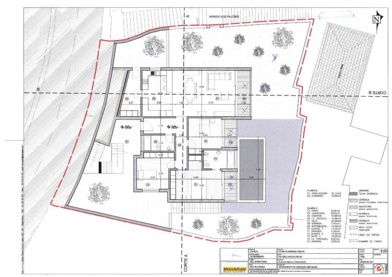 Terreno com Projeto Aprovado para Moradia com Piscina - Fajã da Ovelha - Grande imagem: 4/13