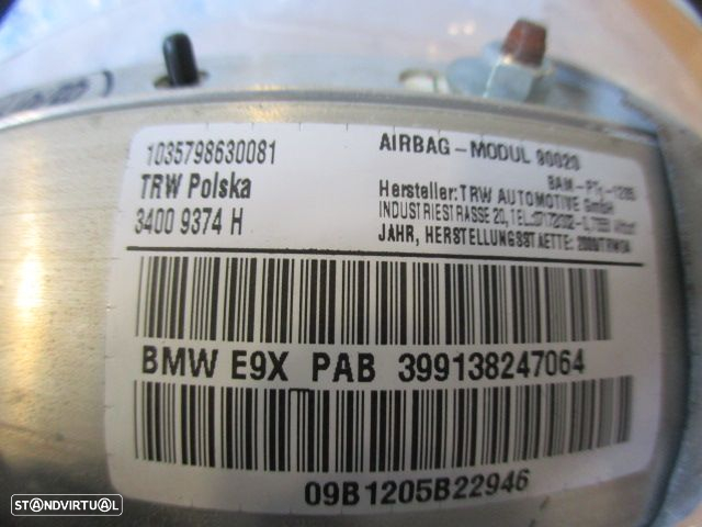 Airbag Passageiro 34009374H 399138247064 34009338F BMW E90 LCI 2009 325I 24V 220CV 4P BEGE - 5
