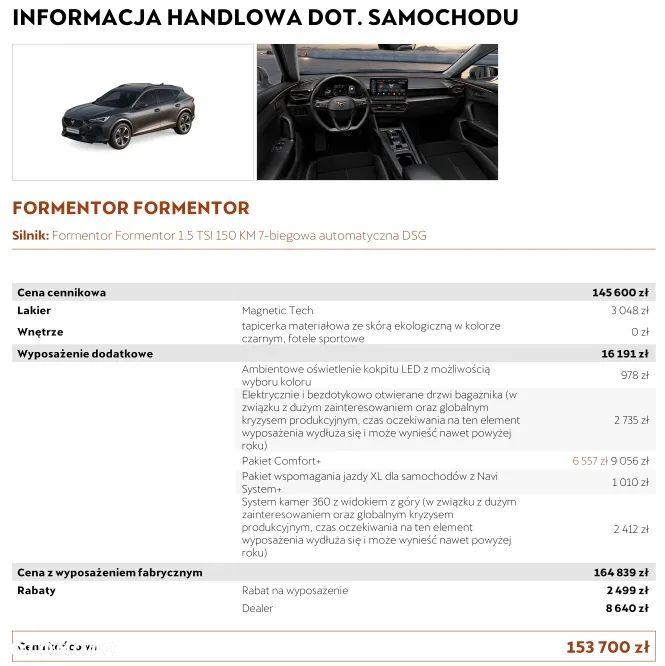 Cupra Formentor 1.5 TSI DSG - 12