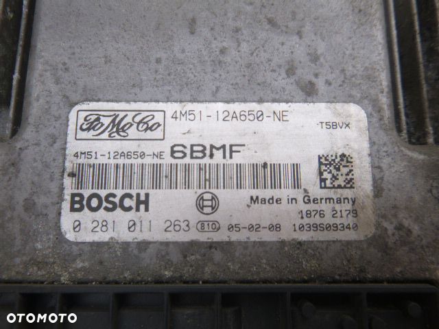 ZESTAW STARTOWY FORD FOCUS C-MAX MK1 1.6 TDCI 0281011263 - 17