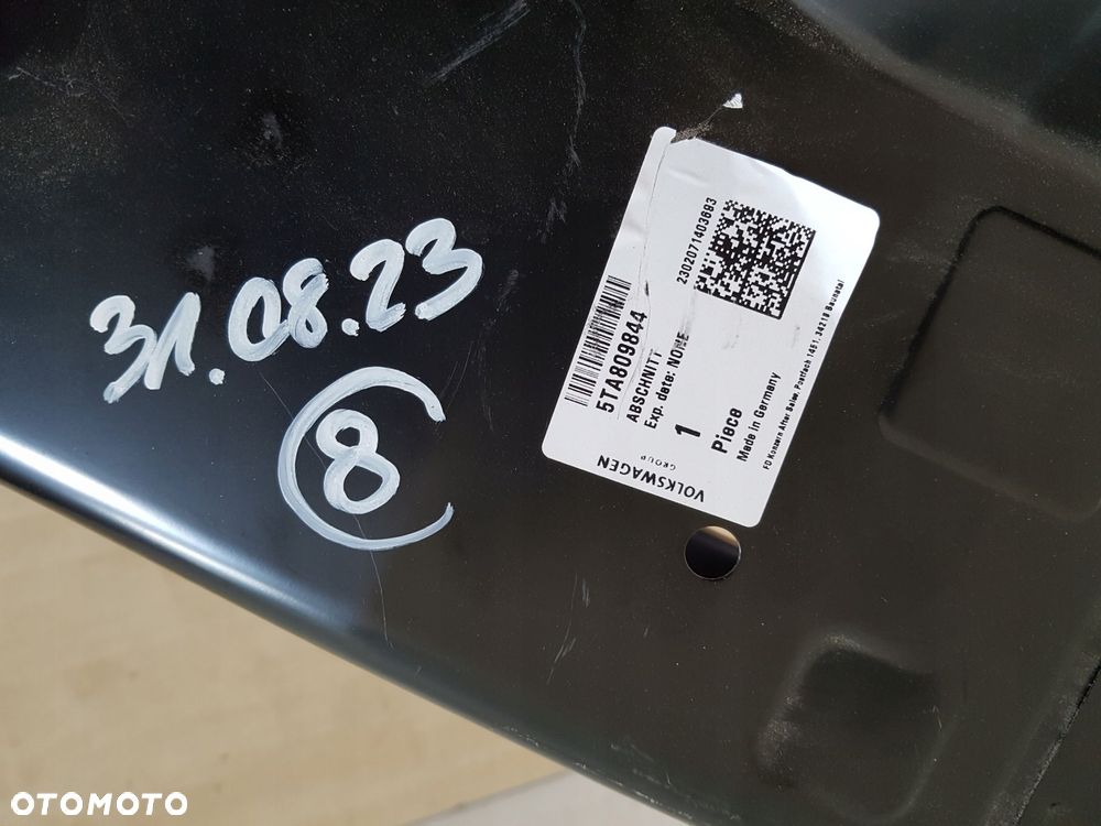 vw touran 15^ pas okular tył wzmocnienie błotnik 5ta809844 - 3
