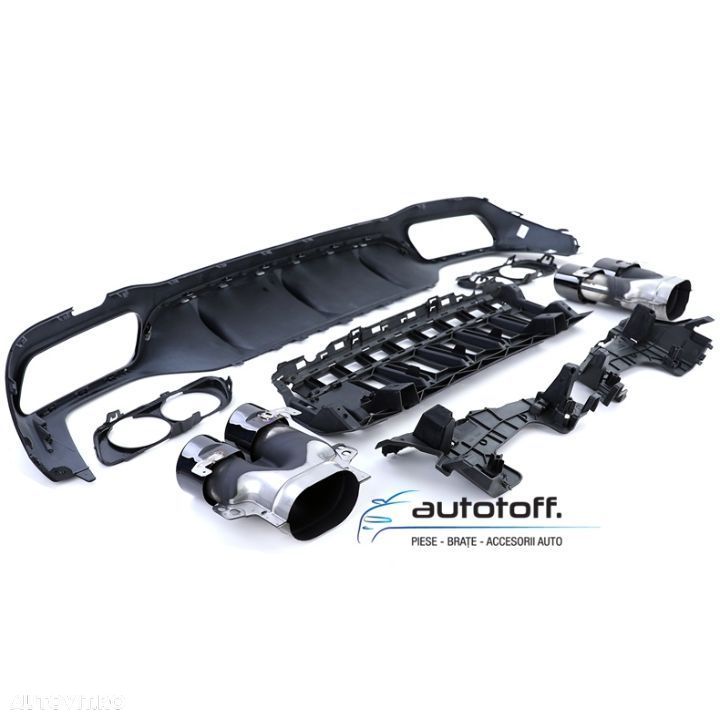 Difuzor compatibil cu Mercedes W213 E-Class (2016+) E53 Design Full Black - 9