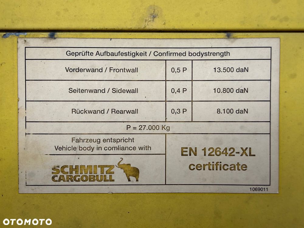 Schmitz Cargobull / STANDARD / OSIE SCHMITZ / PLANDEKA ANTYWŁAMANIOWA /  KOŁO ZAPASOWE / 2009 ROK !! - 34