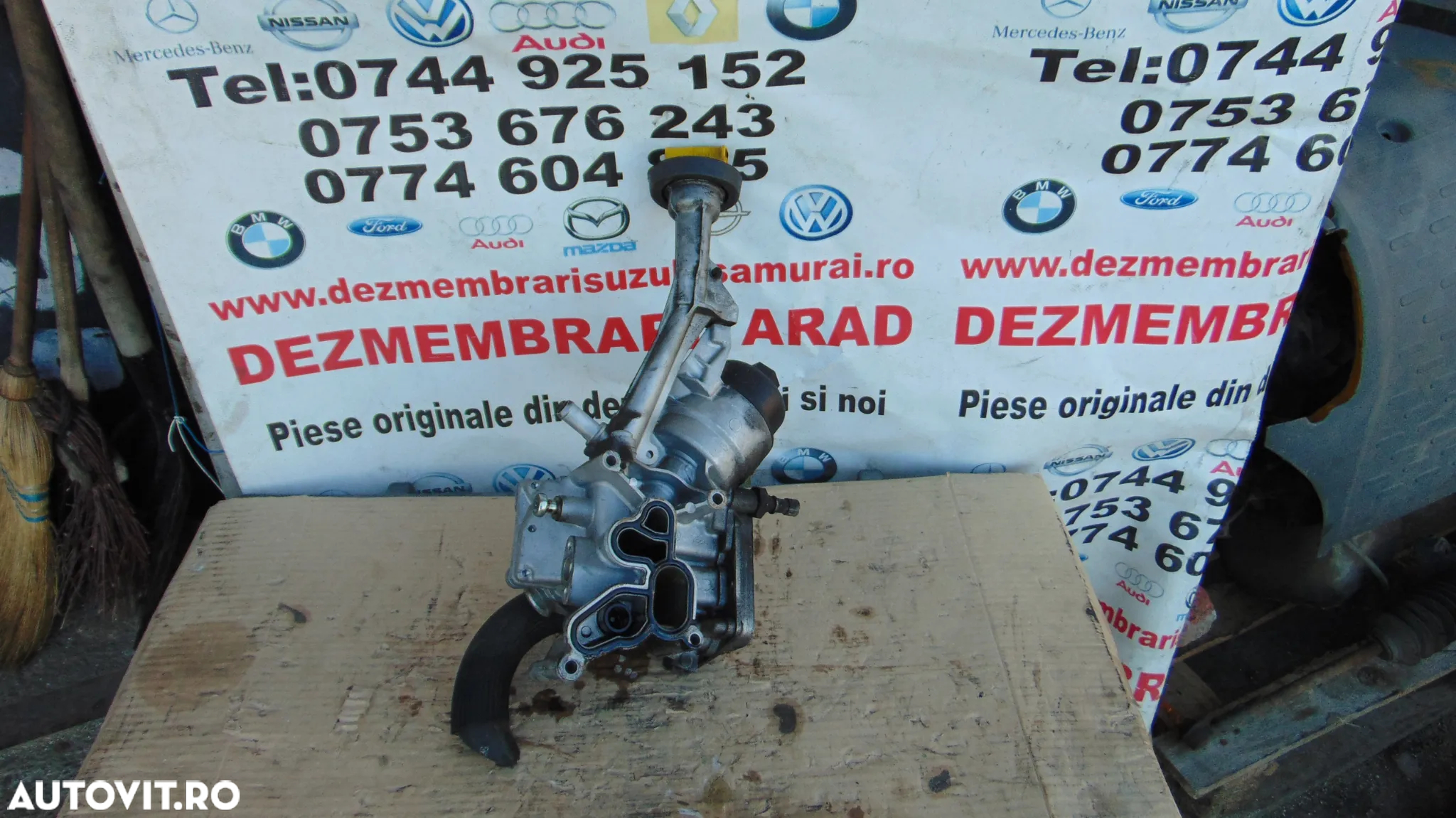carcasa Filtru ulei cu termoflot Fiat 1.3 panda tipo fiat 500 500l 500c 500x punto evo qubo alfa ro - 5