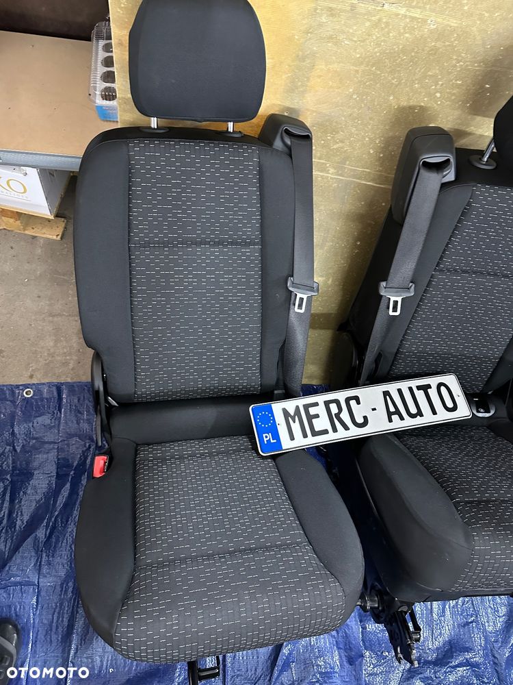 Mercedes 447 metris fotel comfort kanapa ławka  trójka 2+1 koziołek  kanapa EQV v klasa Vito - 4