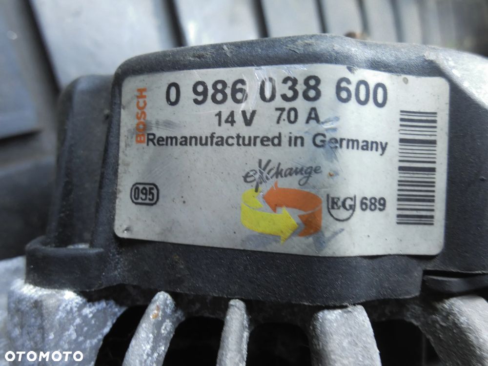 ALTERNATOR 0986038600 OPEL VECTRA B 1.8i 16V 116KM - 3