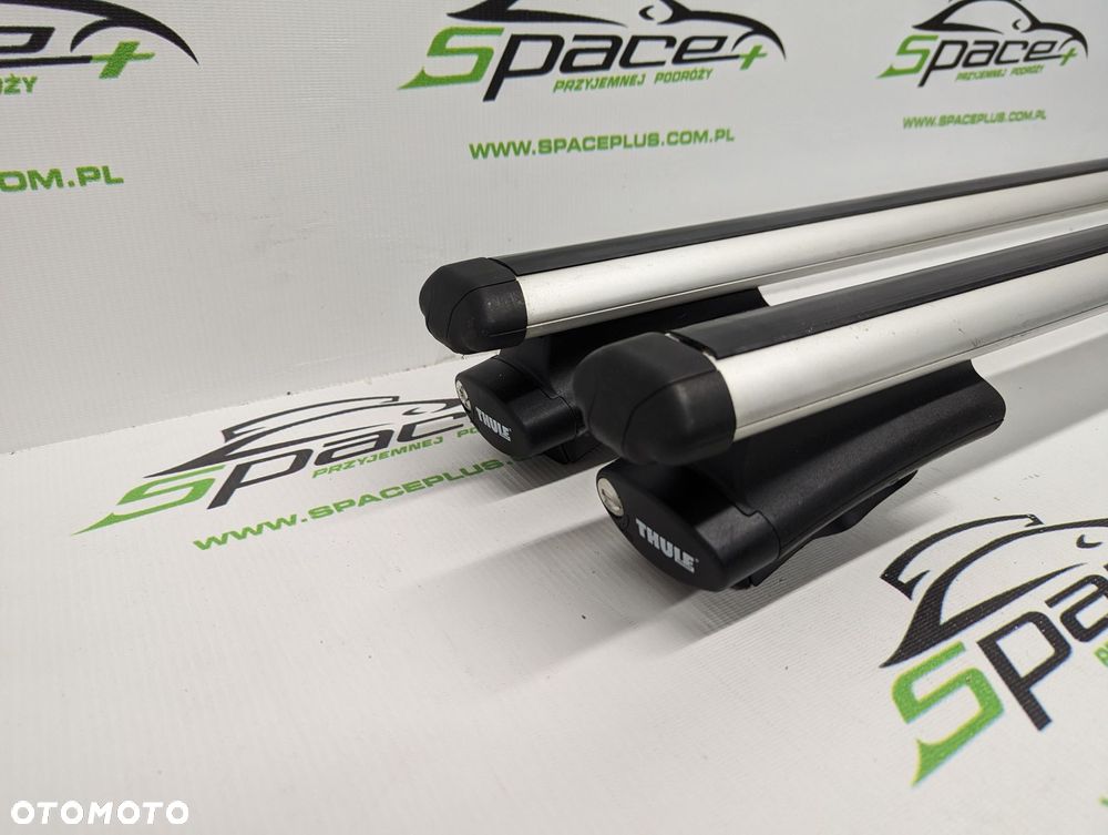 Bagażnik dachowy Thule: belki 862 + Stopy 775 Na otwarte relingi - 2