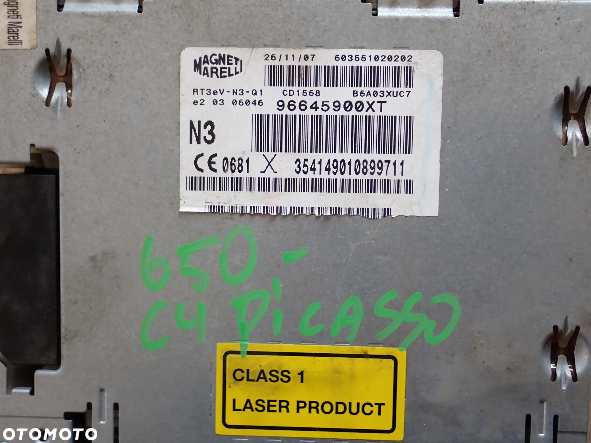 CITROEN C4 PICASSO RADIO NAWIGACJA 96645900XT - 4