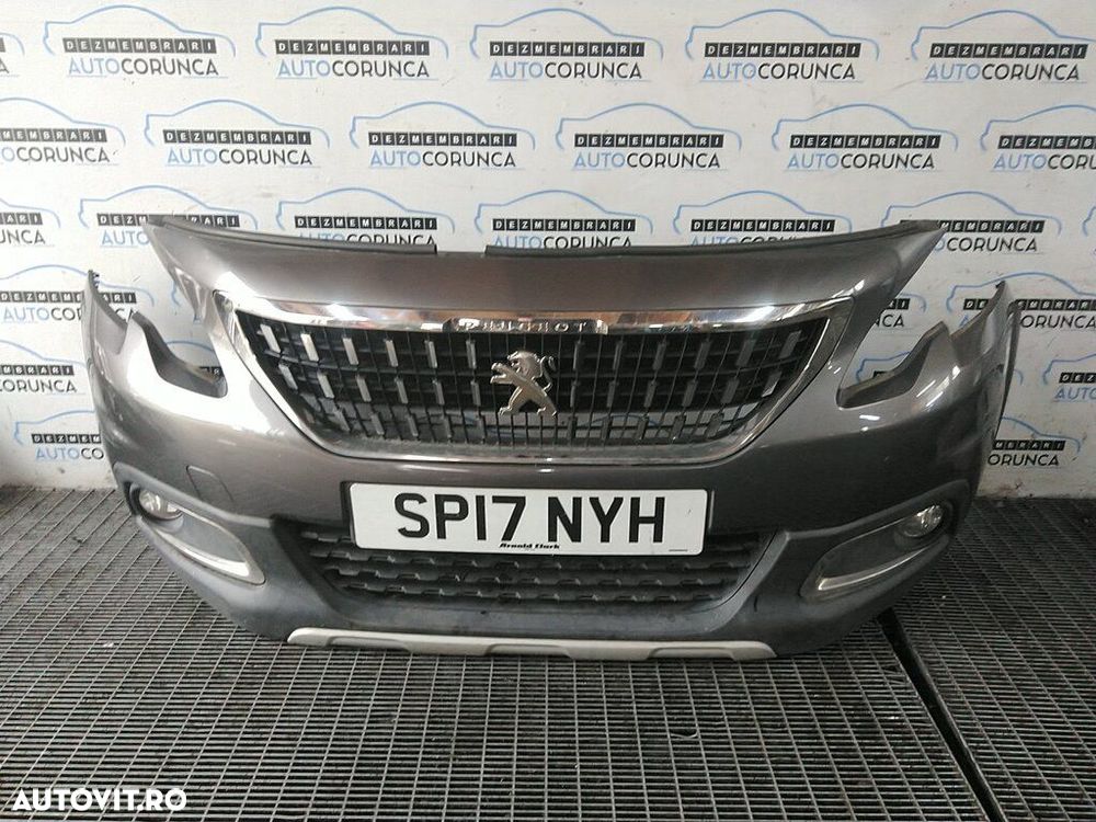 Bara fata Peugeot 2008 Facelift 2016 - 2019 Gri (1271) model fara spalatoare far - 1