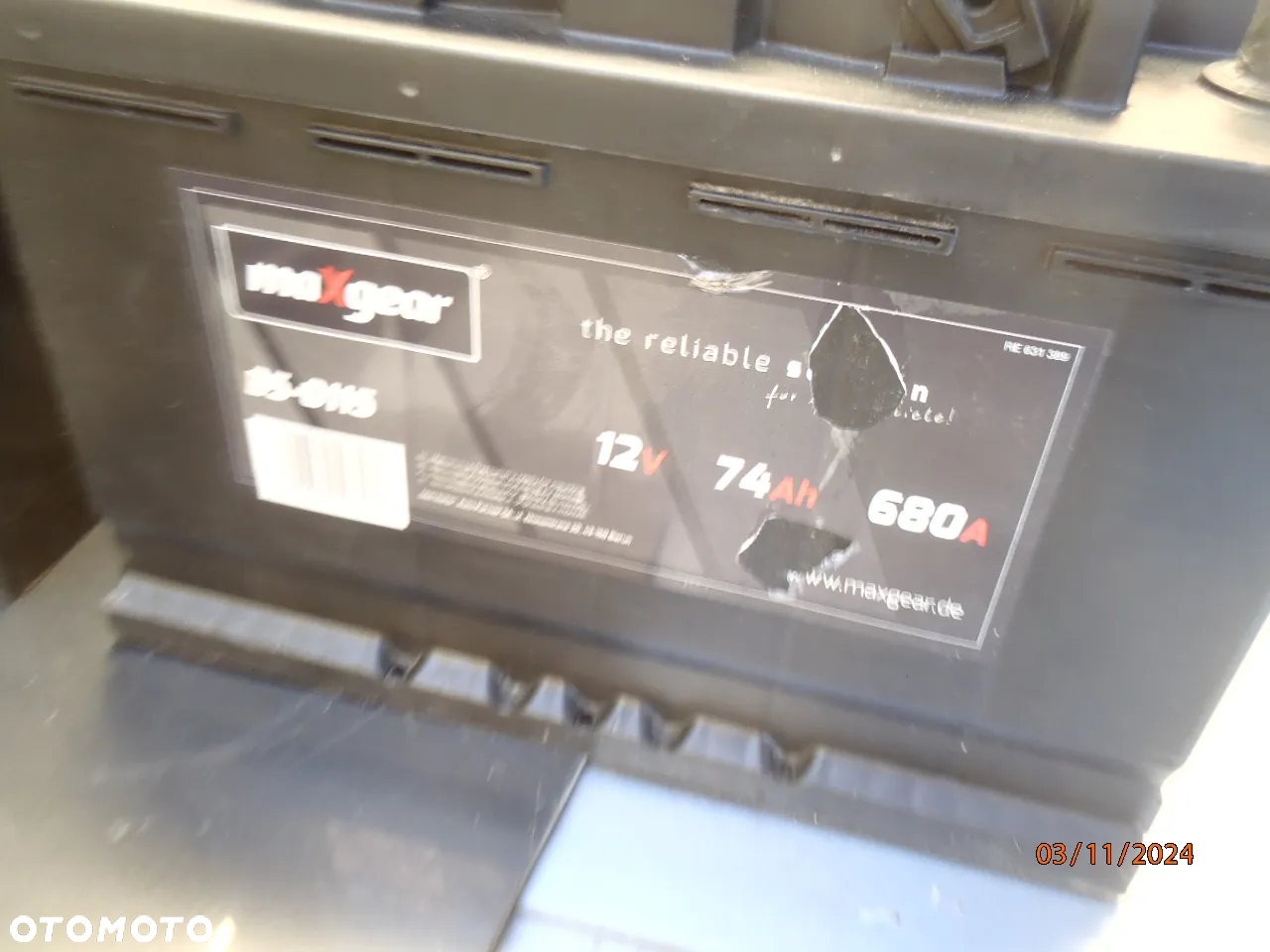 akumulator starline 95ah 800a/en 12v car1sc90j 90ah 680a maxgear 85-0115 74ah 680a oberdon dynamic 74ah 680a - 31