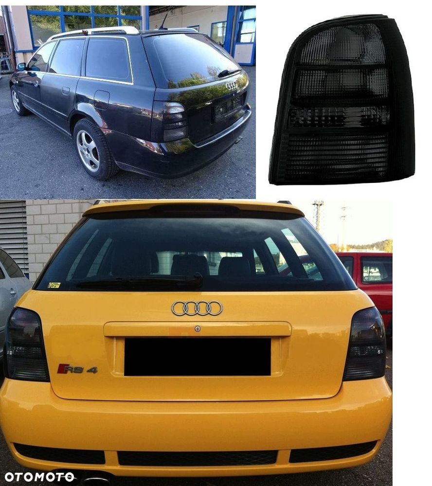 Lampy tyl tylna kpl Tuning Black Oem-look Audi A4 B5 8D Avant Kombi 1994-01 - 6