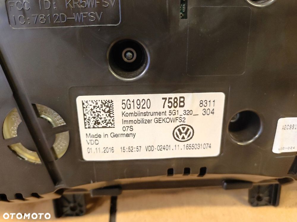 licznik zegary golf 7 vii r 2.0 tsi - 8