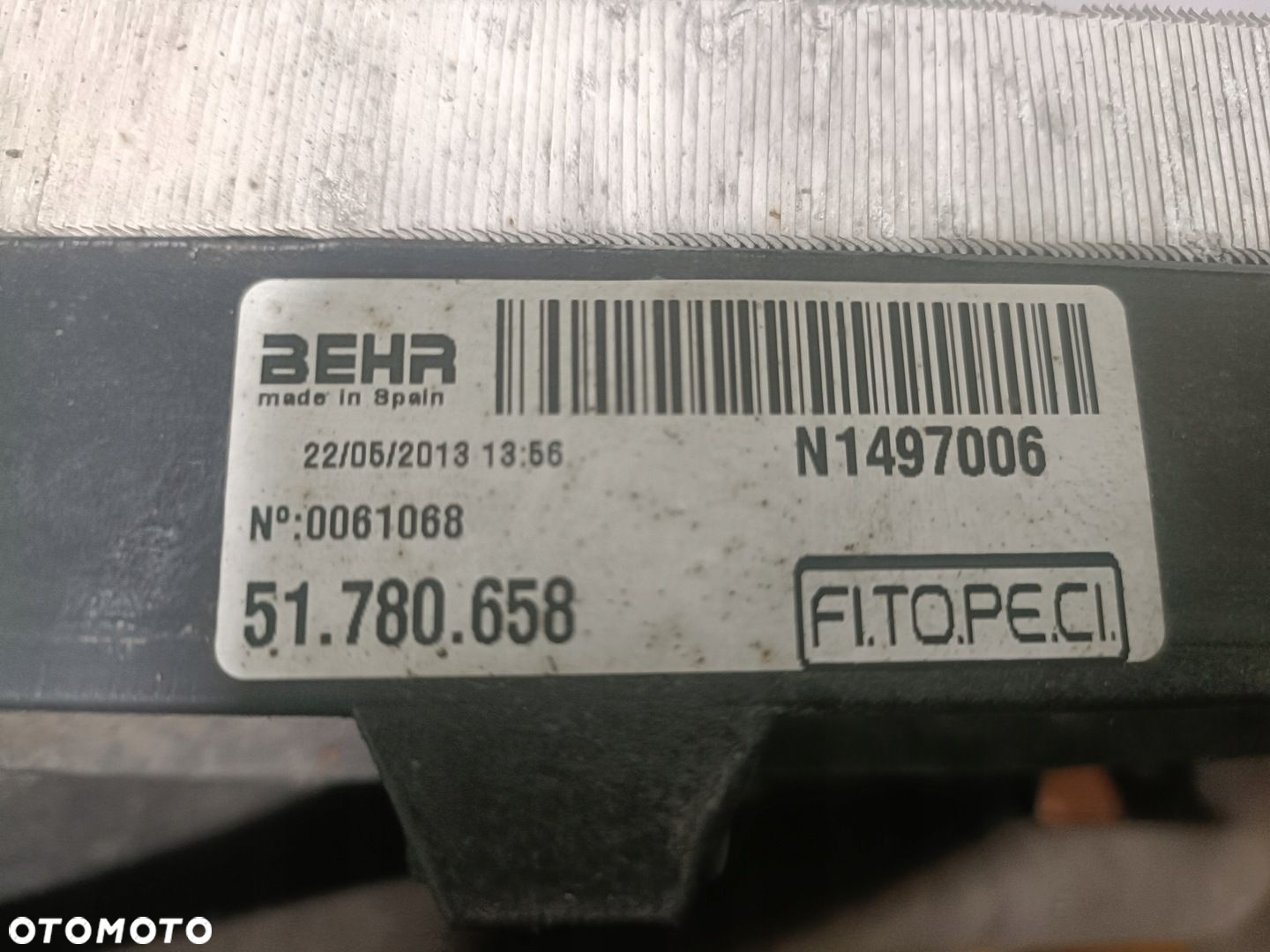 PEUGEOT BIPPER 09-11 1,4 HDI komplet chłodnic wentylator BEHR * - 5