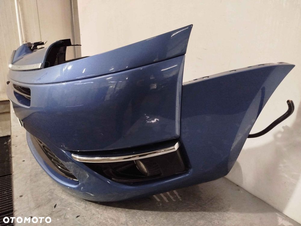 + ZDERZAK PRZÓD PRZEDNI DO CITROEN C4 GRAND PICASSO JASNO BŁĘKITNY MORSKI HALOGENY - 2