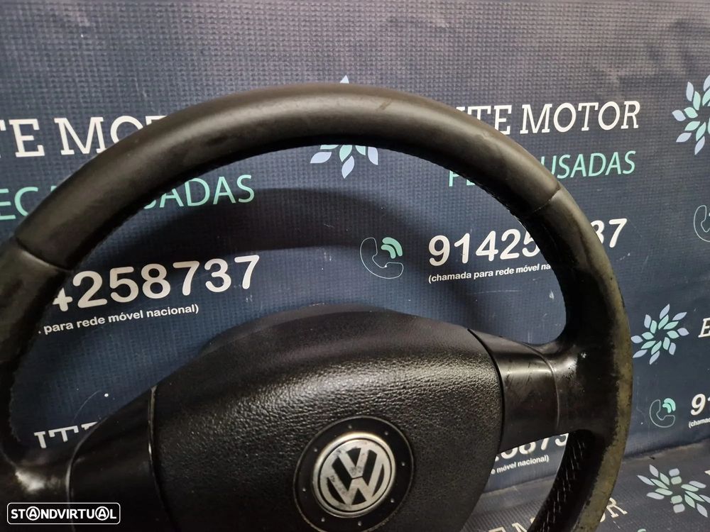 Volante usado pele com airbag VW GOLF V GT 5 JETTA PASSAT TOURAN CADDY - 4
