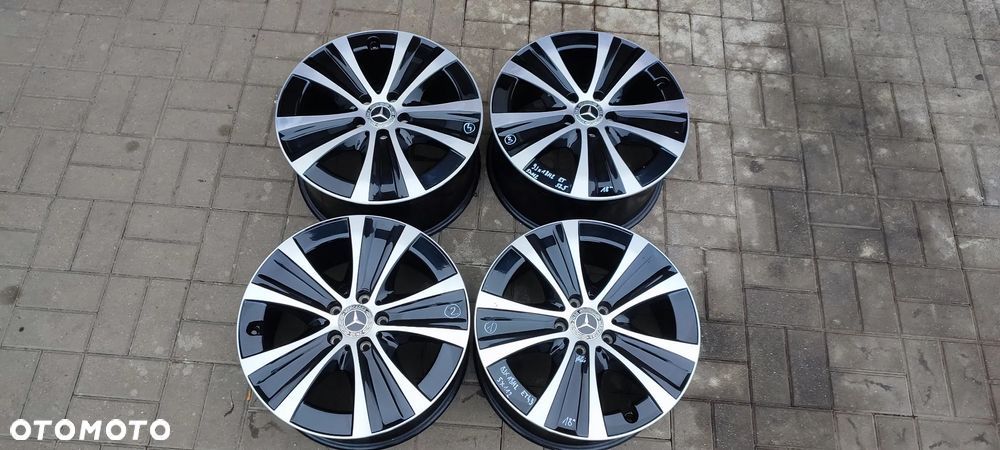 FELGI ALUMINIOWE 5x112 2x8Jx18 CALI ET43 fi 66,6 STOPNIOWANE 2x9J 18 CALI ET 52,5 MERCEDES W 213 4 SZTUKI KOMPLET - 1