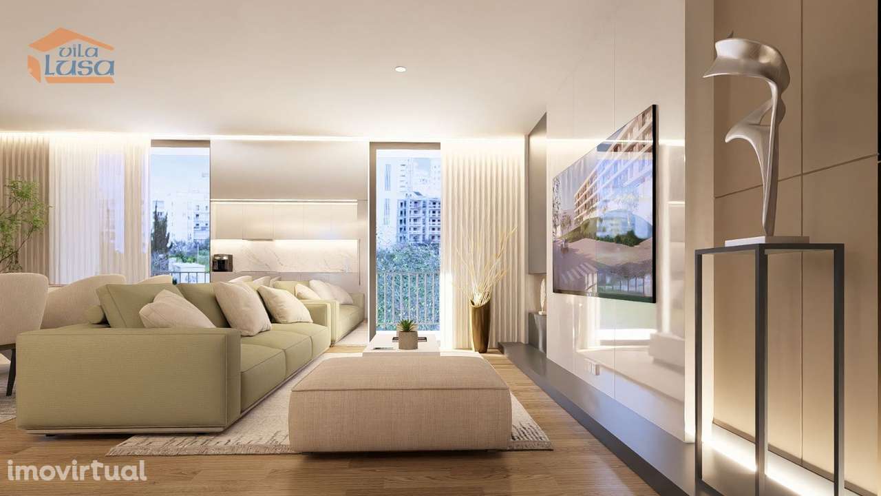 T-2 Novo c/ varanda 24.76m2 e lugar de garagem no centro de Armação... - Grande imagem: 2/24