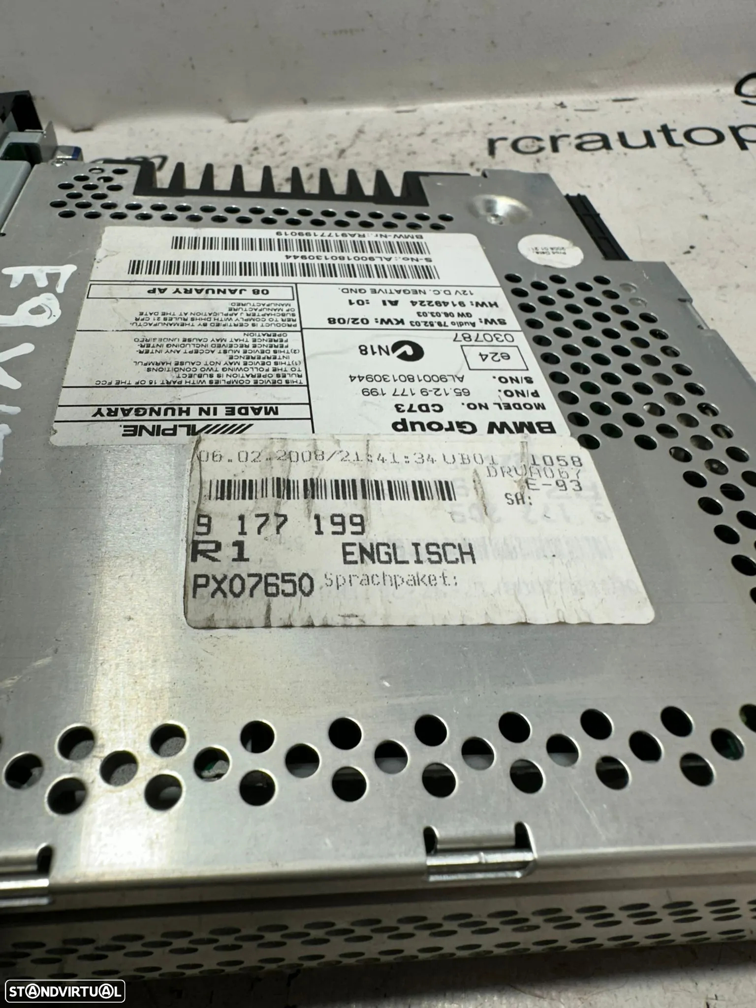 .Radio Original Profissional BMW Serie 1 E81 E82 E87 E88 Serie 3 E90 E91 E92 E93 - 7
