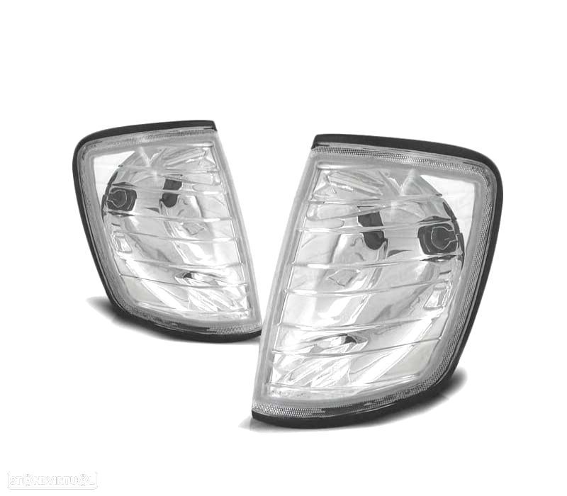 PISCAS FRONTAIS MERCEDES W124 85-95 CHROME CROMADO - 1