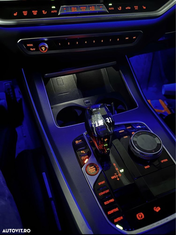 Set Crystal Swarovski Maneta Schimbator Joystick Bmw X5 X6 G05 G06 G15 - 5