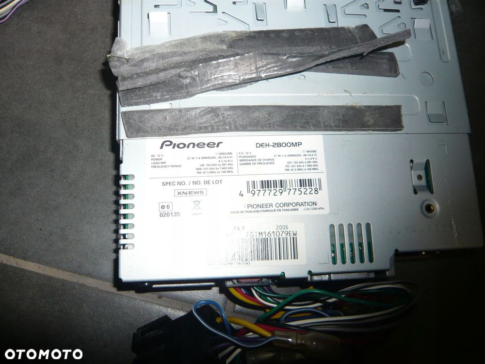 radio cd deh-2800mp pioneer - 2