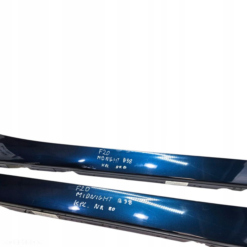 Bmw F20 Listwa Progowa Próg Progi Midnight B38 Lewa + Prawa Kpl Nr 80 - 3