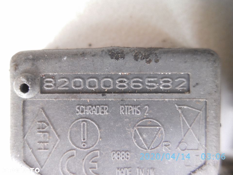 CZUJNIK CIŚNIENIA OPON RENAULT MEGANE 8200086582 POSIADAM 11 SZTUK O TAKICH OZNACZENIACH - 3
