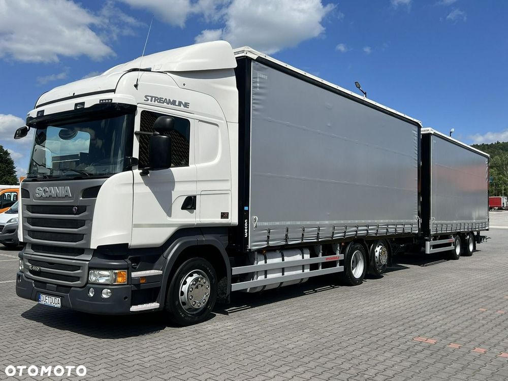 Scania R410 bez EGR Zabudowy Wecon 120m Dach Podnoszony  Zestaw Tandem - 2