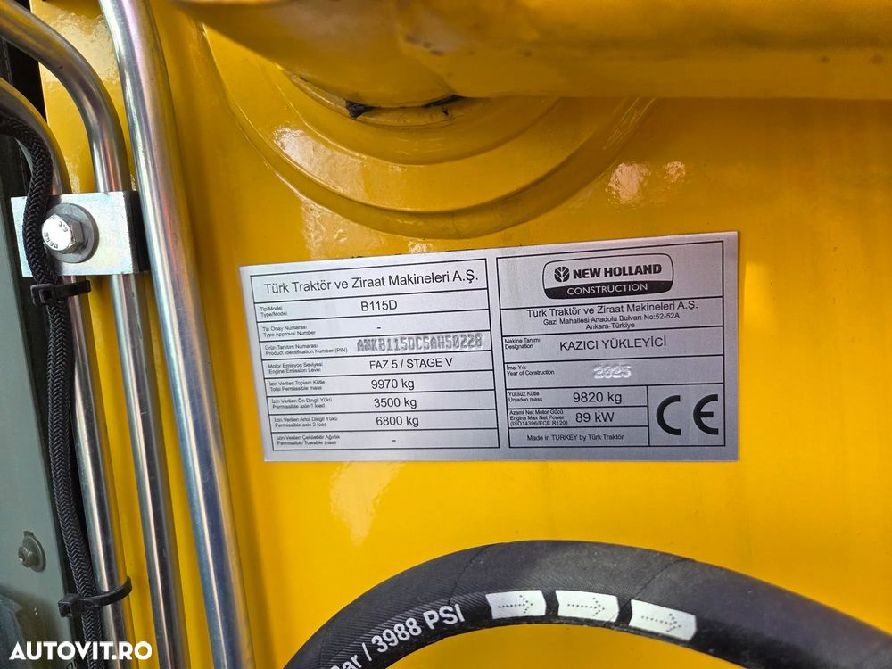 New Holland ROTI EGALE, 89kW-120CP, BRAT extensibil adanc sapare 6m, Powershift, cupa mulfufntionala 4x1 cu FURCI, Anvelope Michelin, Aer conditionat, Cutie automata, Radio, Certificat CE, garantie 1 an, posibilitate leasing 4 ani, PROMOTIE 86.900 EUR+Tva - 12