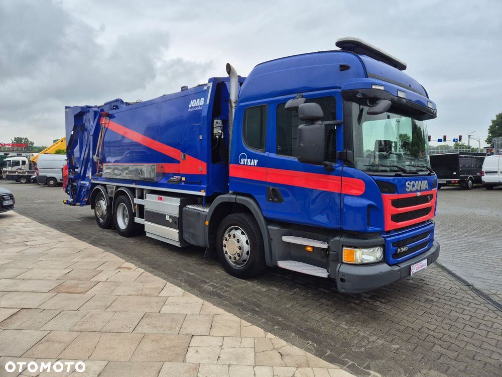 Scania P340 LB 6X2*4 HNB / ŚMIECIARKA / 2 KOMORY / JOAB ANACONDA TWIN / CNG / 1 WŁ / SUPER STAN / BEZWYPADKOWY / SERWISOWANY / TYLNY WSYP / AUTOMAT / EURO 6 - 5