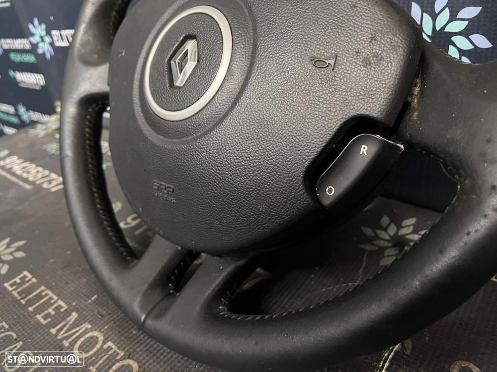Volante usado pele com airbag RENAULT CLIO III 3 - 8
