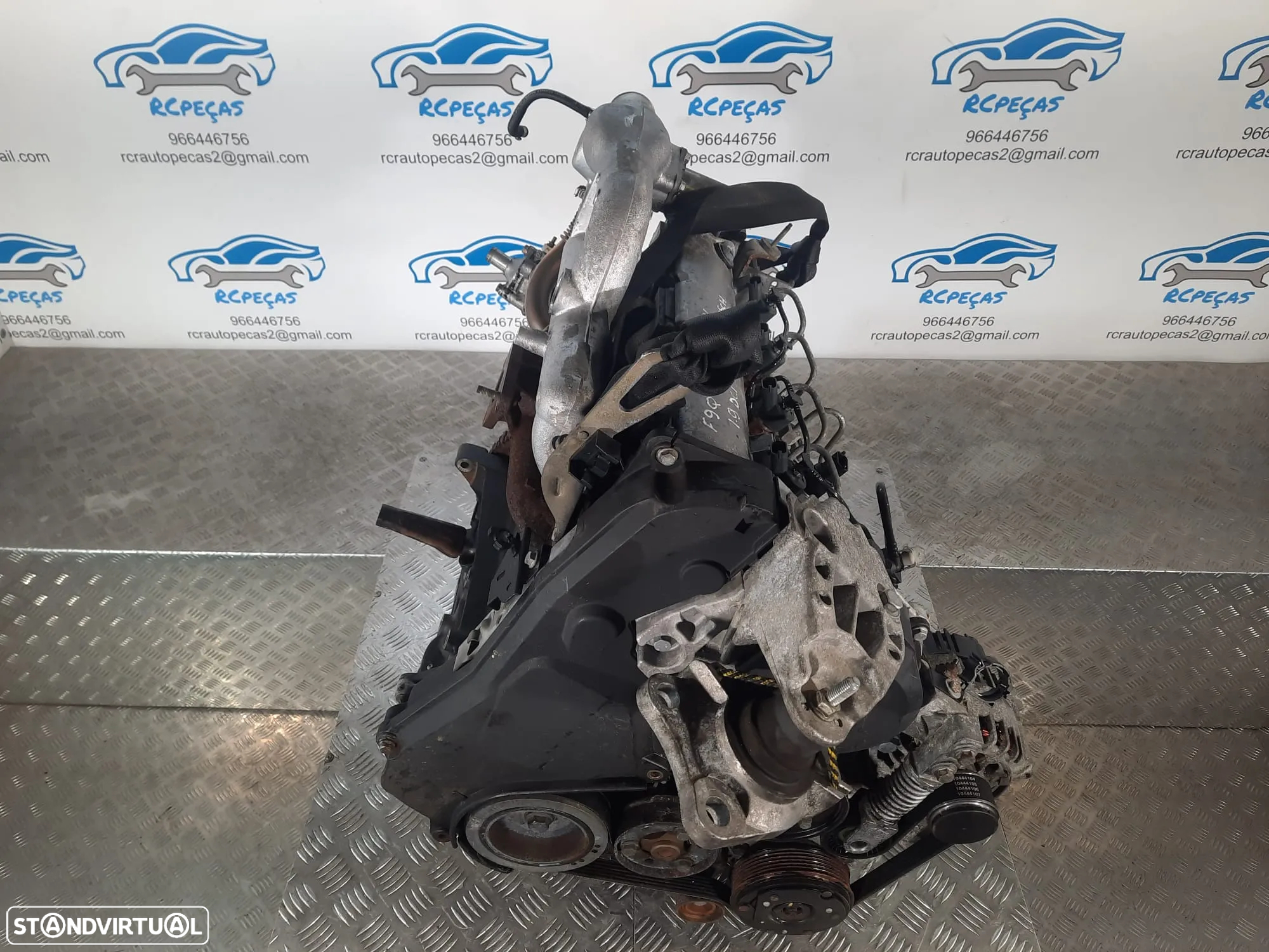 MOTOR COMPLETO 1.9 DCI 8V 102CV F9QK732 F9Q732 RENAULT SCÉNIC I 1 MK1 MOTOR ARRANQUE ALTERNADOR BIMASSA COMPRESSOR EMBRAIAGEM BOMBA DIRECAO INJETORES - 6