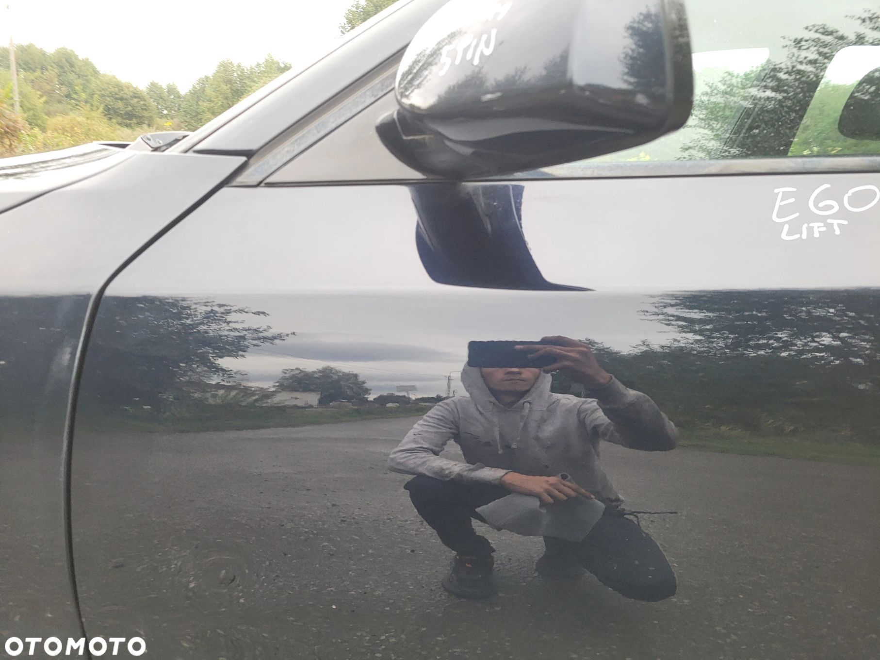 DRZWI LEWY PRZÓD PRZEDNIE BMW E60 E61 LIFT 416 CARBONSCHWARZ C36 - 2