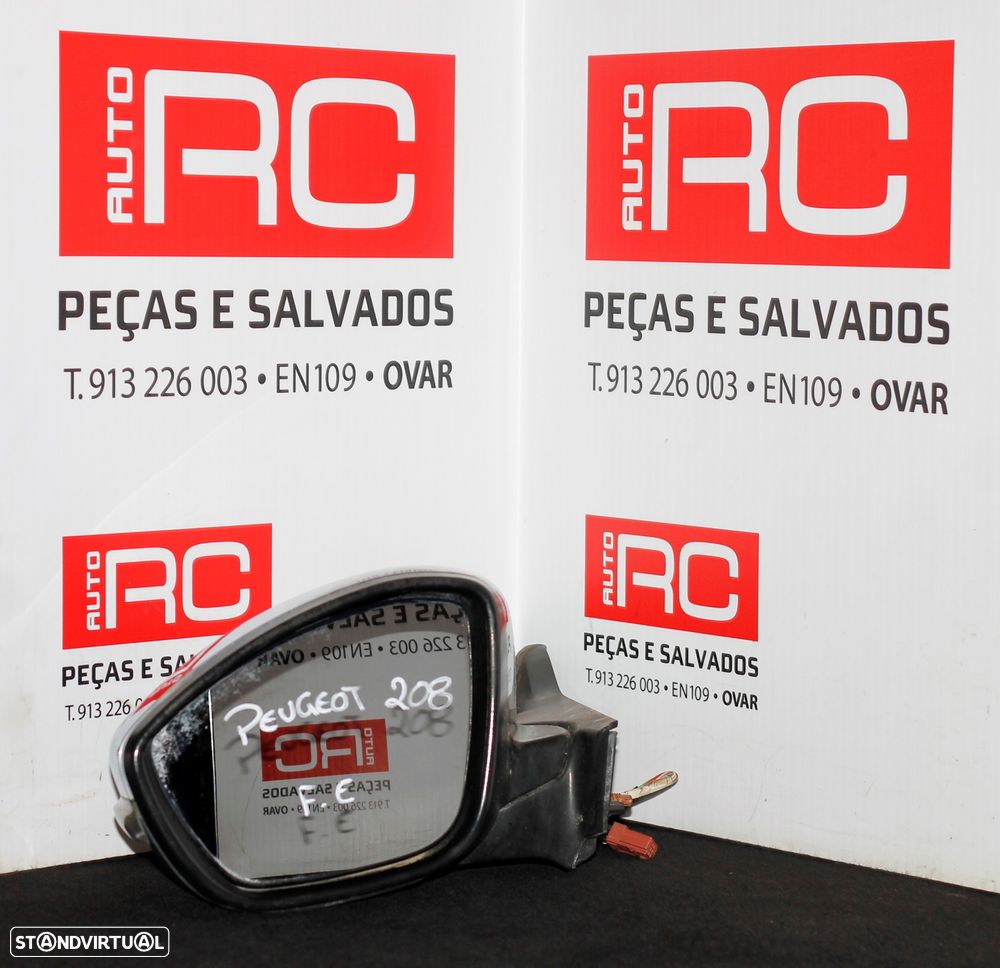 ESPELHO RETROVISOR ESQUERDO PEUGEOT 208 - 1