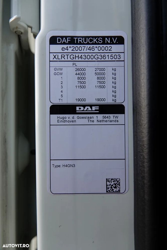 DAF XF 480 / SSC / I-PARK COOL / PUSHER / RETARDER / 100% ANVELOPE / - 32