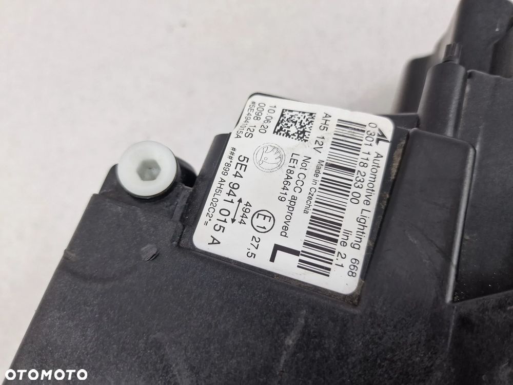 SKODA OCTAVIA IV 4 5E4 20- LEWA LAMPA PRZEDNIA PRZÓD FULL LED , NR 5E4941015A , NR AUKCJI LA492 - 13