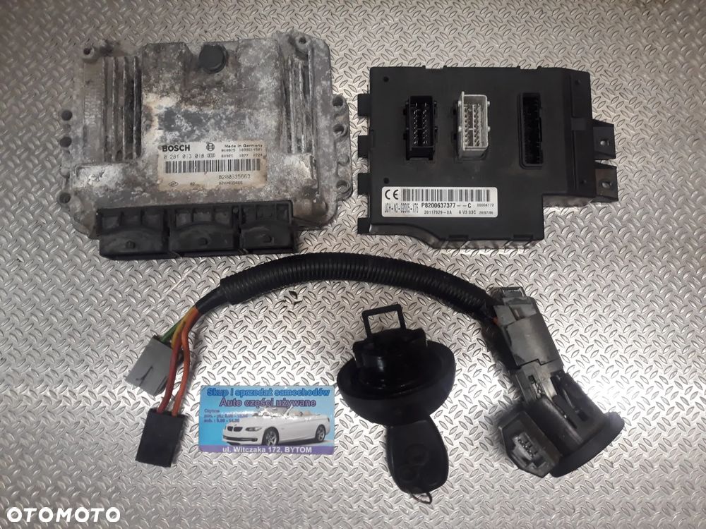 ZESTAW STARTOWY RENAULT MASTER II  2,5 DCI STEROWNIK  8200635663  8200635666  0281013018 - 1