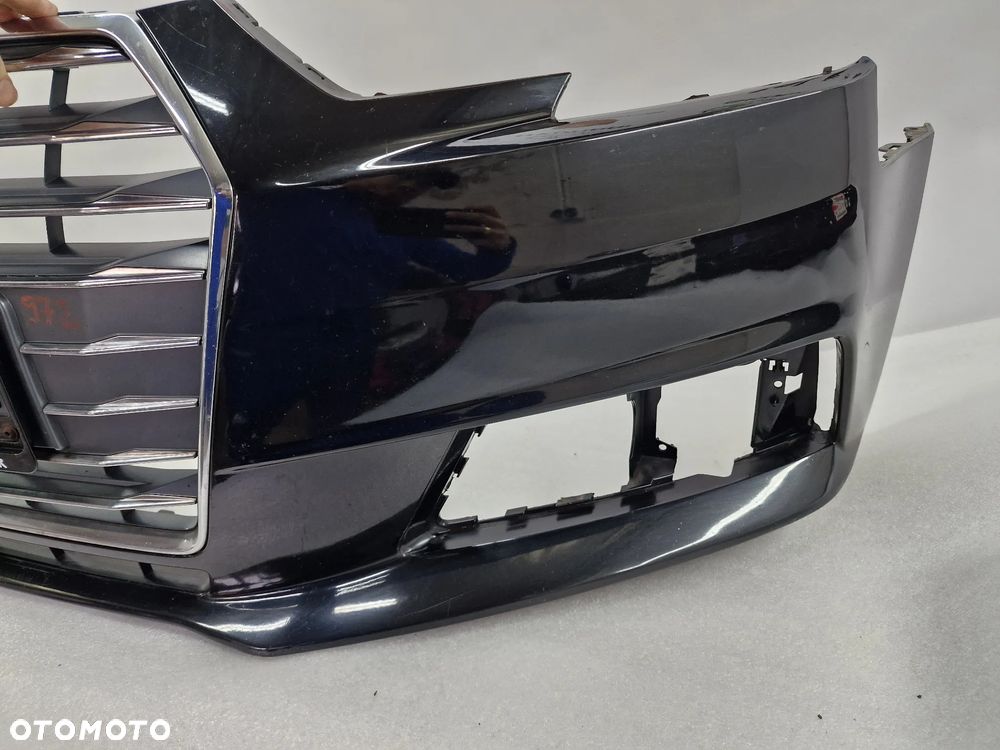 AUDI A4 B9 8W0 14- ZDERZAK PRZEDNI PRZÓD BEZ PDC I SPRYSKU + ATRAPA / GRILL , KOLOR CZARNY , NR 8W0807437 + 8W0853651AB , NR AUKCJI NZ972 - 25