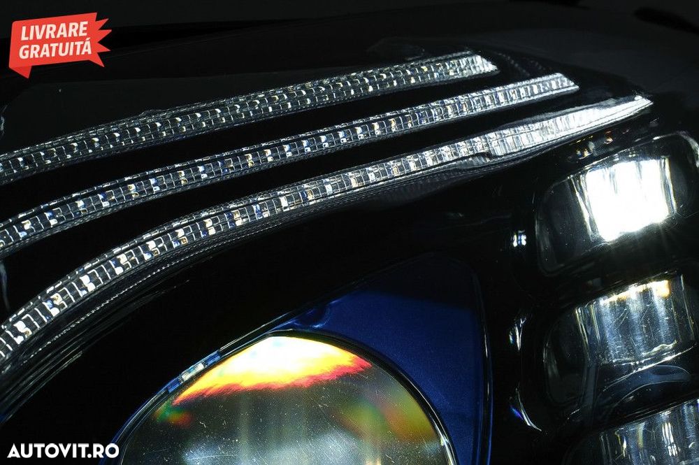 Faruri Full LED Mercedes C-Class W205 S205 (2014-2020) LHD W222 Design - 5