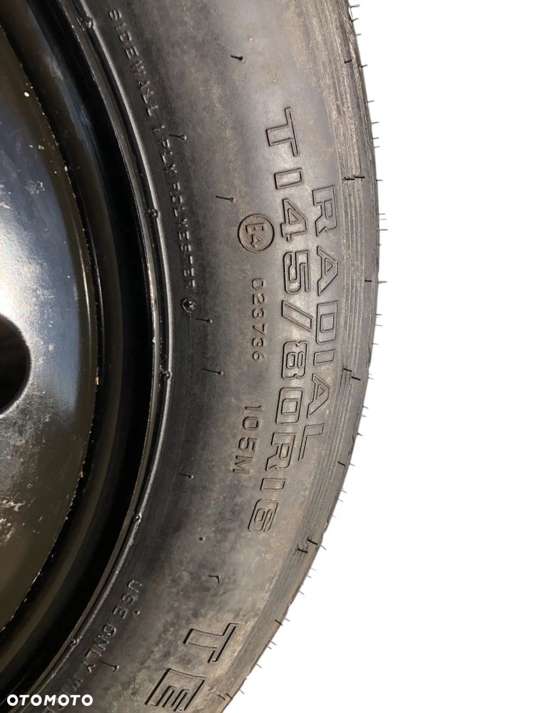 Koło Zapasowe Dojazdowe 145/80 R16 4T 5x108 63,4 MM Jaguar S-Type Volvo Ford- Gwarancja Wysyłka - 17
